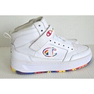 Champion Drome 19 Hi Nan’an High Top Sneakers Size 8.5 Rainbow Sole CAS10114W